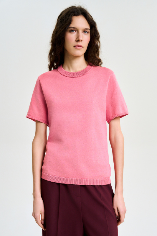 Футболка вязаная LIGHT PINK Футболка вязаная LIGHT PINK